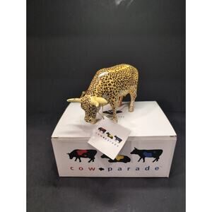Cow Parade Leopard Cow Figurine, Westland Giftware,‎ #9169, Box & Tag